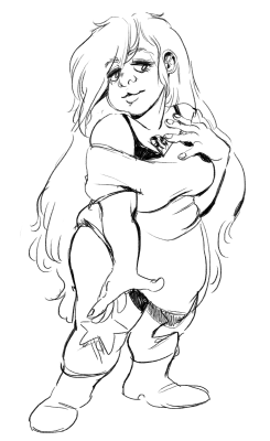 tannanana:  also I doodled Amethyst a couple days ago… 