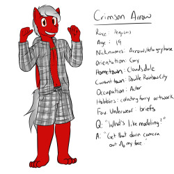 Meet Crimson, someone who was very enthusiastic for his role.
