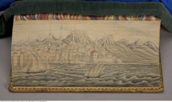 houghtonlib:  Two fore-edge paintings of the city of Jaffa from