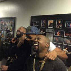 dirtyfordrake:  Drake, Will Smith, and Kanye