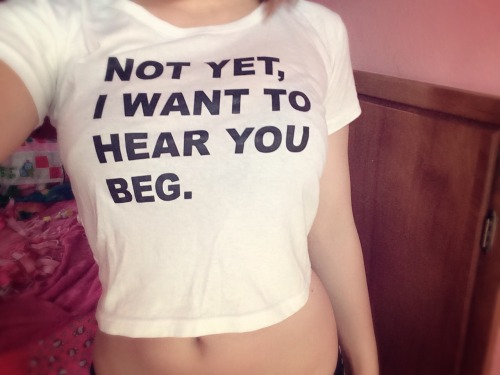 kneelingboy4you:  not-to-be-tamed:  First things first.  She has a flair for t-shirts  @ricancumdumpbarbie