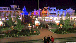 mickeyandcompany:  Magic Kingdom Park Decorated for the Holidays