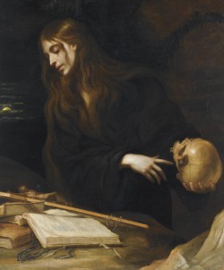 scribe4haxan:  Magdalene with a Skull - Mateo Cerezo 