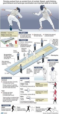 mindhost:  Various Olympic or sports fencing related infographs