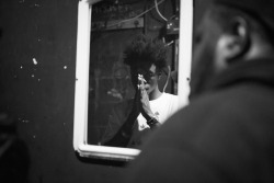 photothuglife:  Joey Badass before entering the stage at the