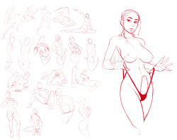 buttsmithy:  Drew the roughs while glancing at some porn movies