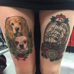 wainktattoo:  #tattoos by Dan Molloy @danmolloytattooer  Left