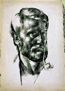  ‘Self Portrait’ by Hungarian artist Vilmos Aba Novak (1894-1941).
