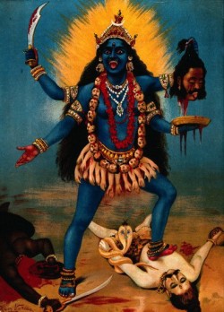 l-v-c-l:  Goddess Kali, lord of death and eternal time. 