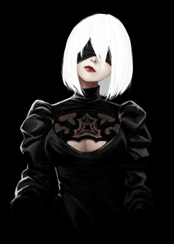 songoftheancients:YoRHa No.2 Type B | mrholmes [pixiv] http://www.pixiv.net/member_illust.php?mode=medium&illust_id=60542009