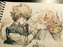 meltesh28:  my sketchbook is like 90% tsuna by now?? [sweats]here’s