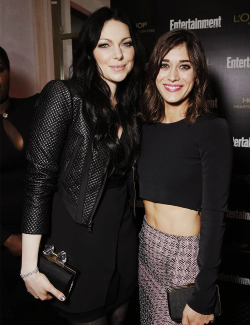 sailsiinthesky:  August 23, 2014 - Laura Prepon and Lizzy Caplan