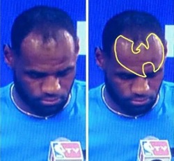 thatsmyshizznit:  Lebron’s hairline ain’t nuthin’ ta fuck