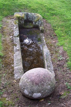 Early Medieval Grave, Barevan Chapel, Cawdor district, Scotland.