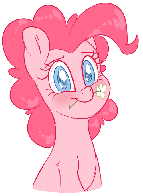 fluffyxai:Pinkie Pie I drew for a Drawalong in the MLPDS as warmup