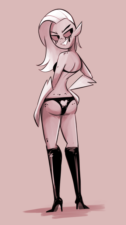 kindahornyart:  A doodle from the stream. 