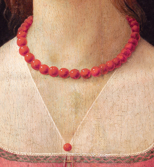 rubenista:Domenico Ghirlandaio, Portrait of a Young Woman (detail)