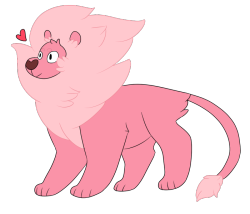 blue-komainu:  spooky—babies:  drew a big pink nerd lion