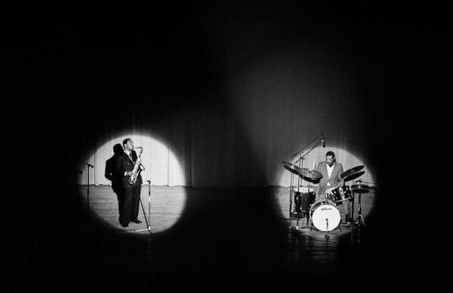 the-garrincha-universe:  Archie Shepp and Max Roach by Guy Le