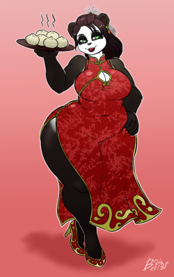 bendacriss:Cute Pandaren girl I was commissioned to draw, bringing