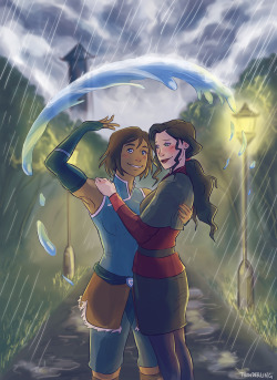 thunderling:  perks of dating the avatar: she’ll protect your