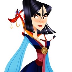 Lady N.126 MULAN!! Decided to draw her in her final costume because