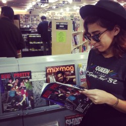 Spotted @killprettymag in the wild! Checking out my naked self in public! 