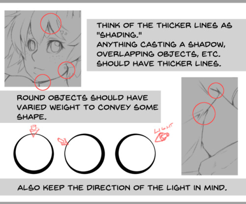 whistlefrog: Alright, here you go.  Not sure it’ll help, it was a little hard to explain, since I don’t usually think about the line weights while drawing, but hopefully you can take something away from it.