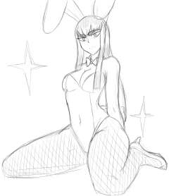 zeromomentaii:    Sketched some Bunny Girl Satsuki.  Couldnt