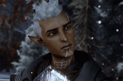 thereluctantinquisitor:  Varric: So, elf. How’s the cold treating