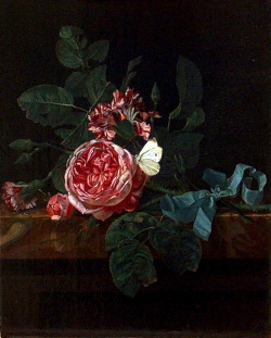 via-appia: Still Life wth Flowers, 17th century Maria van Oosterwijck