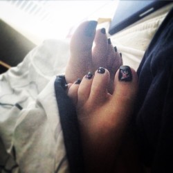 woomico:  Lol sleepy New Years toes. Gonna party hard! How are