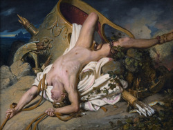 artfreyparis:  Joseph-Désiré Court, Death of Hippolytos, 1828.