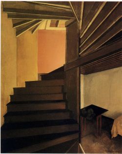 poboh:  Staircase, Doylestown, 1925, Charles Sheeler. American