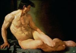 Male Nude. 18th.century.   Joseph Galvan. French 1705-1766.