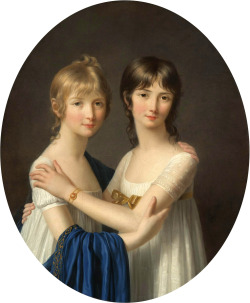 jeannepompadour: “Portrait of two sisters”  by Marie-Victoire