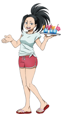 tomo-bon:  Momo carrying Todoroki’s drink from the recent bnha