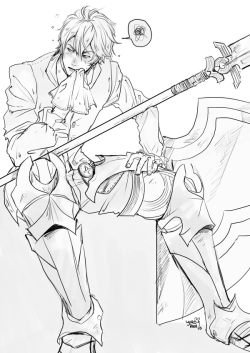 yuropyon:  Commissioned sketch. The client asked for Frederick