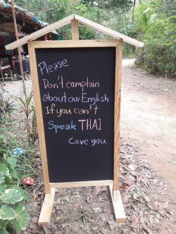 sixpenceee:  A sign in thailand.
