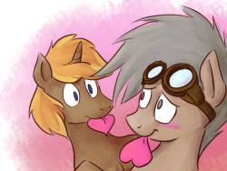 steamyrocketpones:  Happy Valentine’s day~  D'aww <3