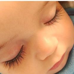 Ok so this is my son sleeping. His lashes are a girls dream.