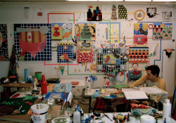 tapist:  Ben Sanders in his studio photo by Josh Schaedel 