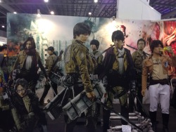 nataliyeah:  Attack on Titan live action movie promotional booth