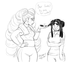 gingerisaspice: Twintelle bumps into Mariana after a joint workout