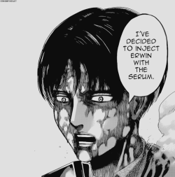 erwonmyheart:    Commander Erwin is gravely injured… His stomach