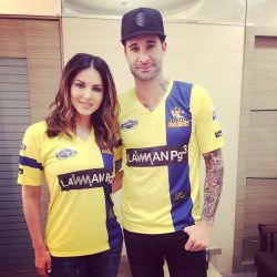Gearing up to watch some cricket!! by sunnyleone