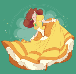 derptyme:    DAY 20 of 365 Daily Art Challenge    Princess Daisy!