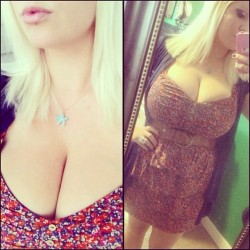 epiccleavage:  Women with huge tits who take selfies… Nothing