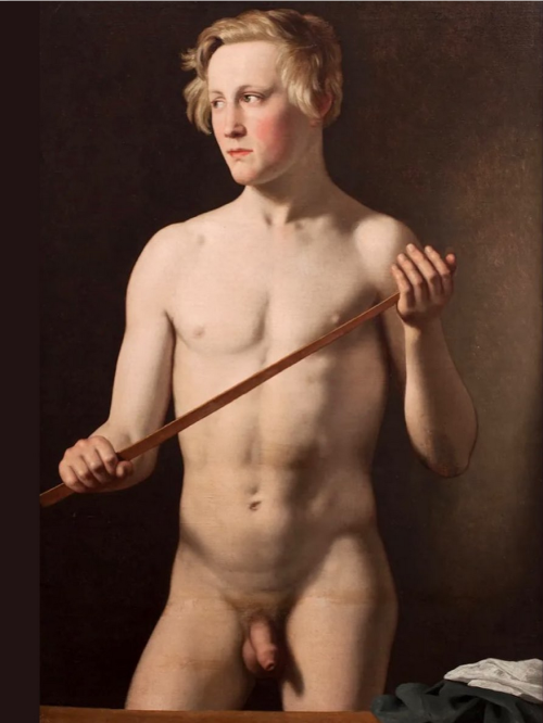 antonio-m:  “Male Model holding a Staff”, c.1837 by Christoffer