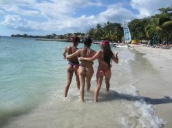 hedonismjamaica:  Three ladies from Hedonism going for a walk